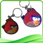 flashing angry bird keychain